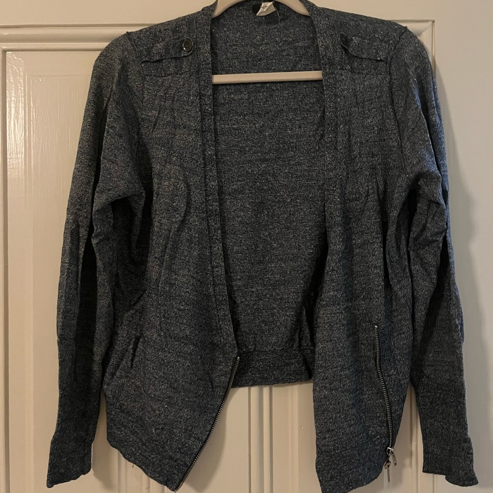 J Crew Blue & White Sweater